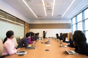 People in a Training