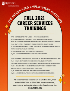 IEI Fall 2021 Career Services Trainings