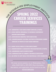 An image of an arch with a background of flowers. The arch has a list of upcoming IEI trainings.