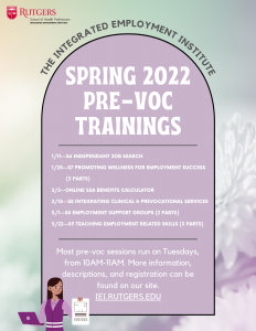 An image of an arch with a background of flowers. The arch has a list of upcoming IEI trainings.